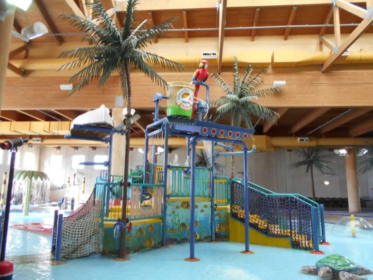 The indoor waterpark at Bridges Bay offers year-round entertainment for the kids