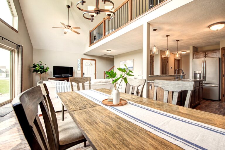 Enjoy the high-end finishes on this Okoboji vacation rental